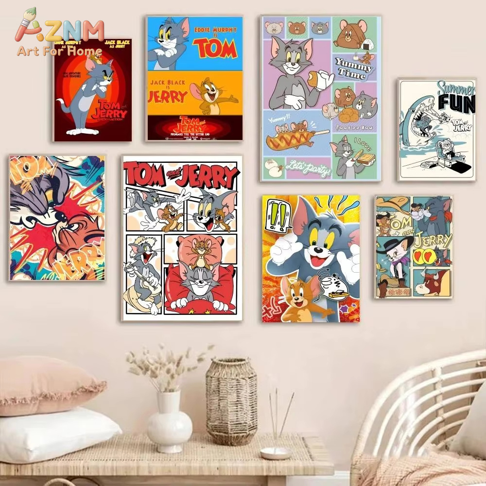 Home Cinema Classic - 1PC ，Cartoon Cute T-Tom And J-Jerry