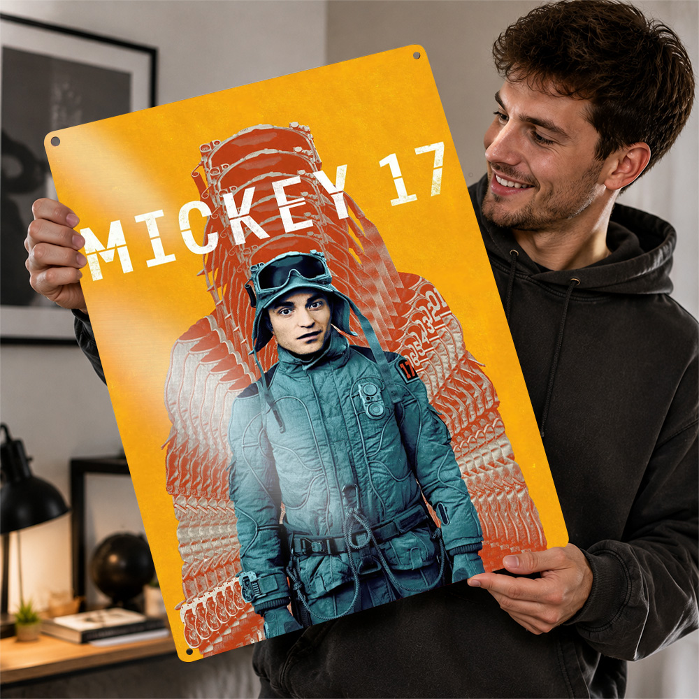 Home Cinema Films - Mickey 17 Movie Metal Poster Cinema