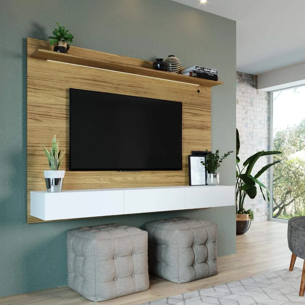 Home Cinema Furniture - Modern Wall TV Stand, Mounted Entertainment