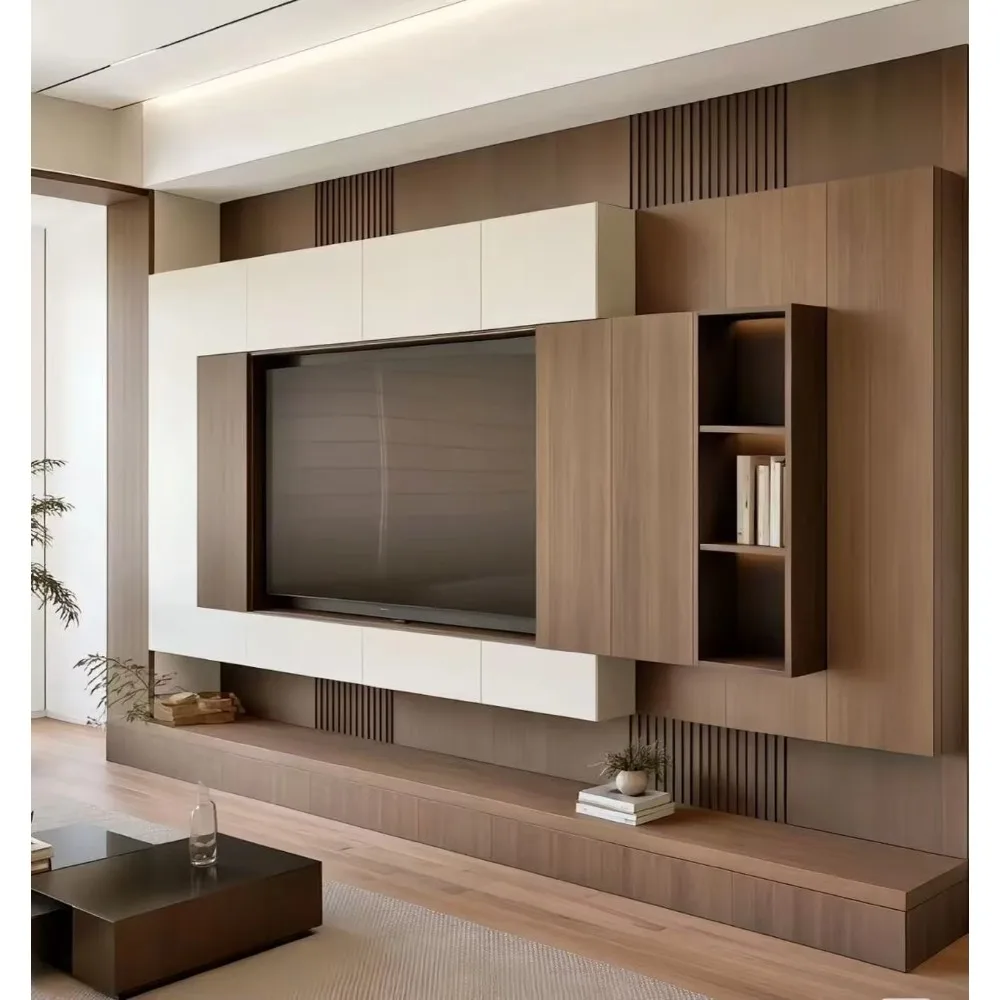 Modern Custom Wooden Low TV Ca - Home Cinema Furniture review and price