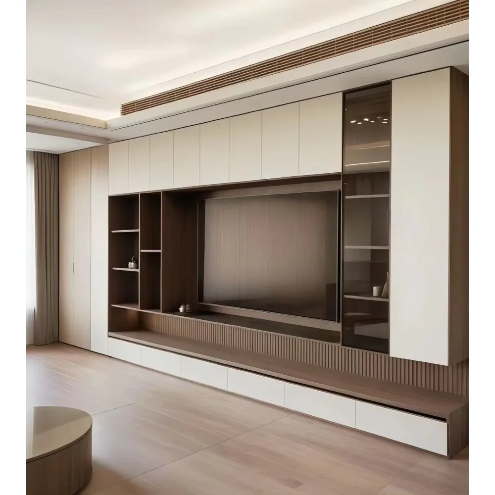 Modern Custom Wooden Low TV Ca - Home Cinema Furniture review and price