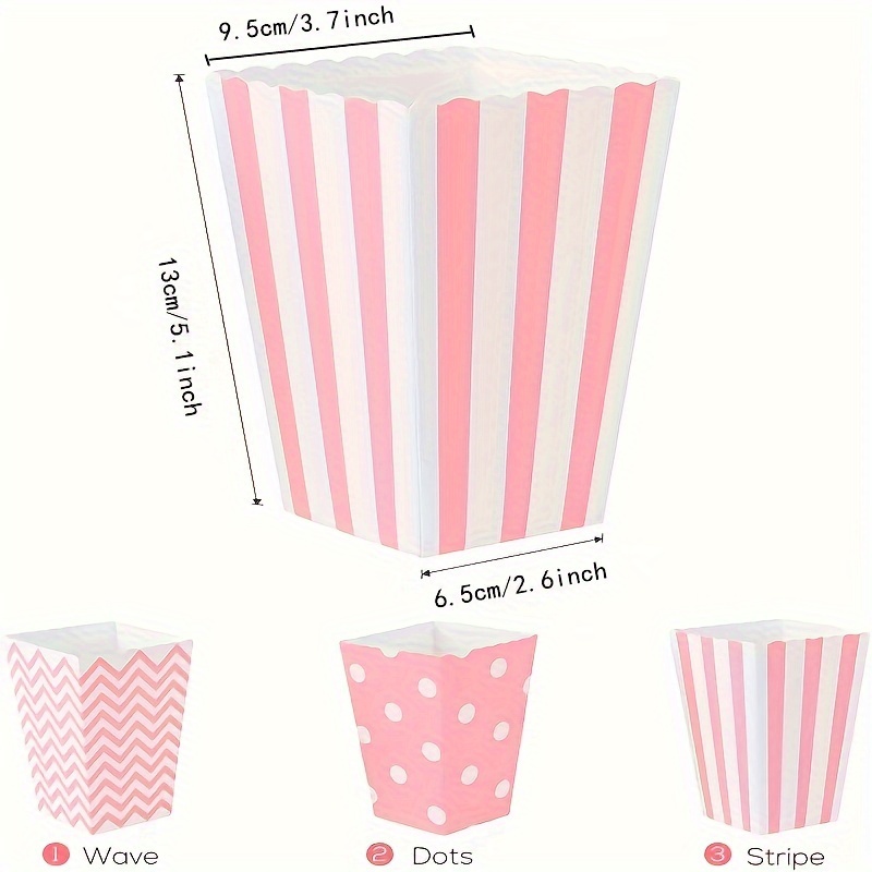 12pcs/pack, Pink Paper Popcorn - Home Cinema Furniture review and price