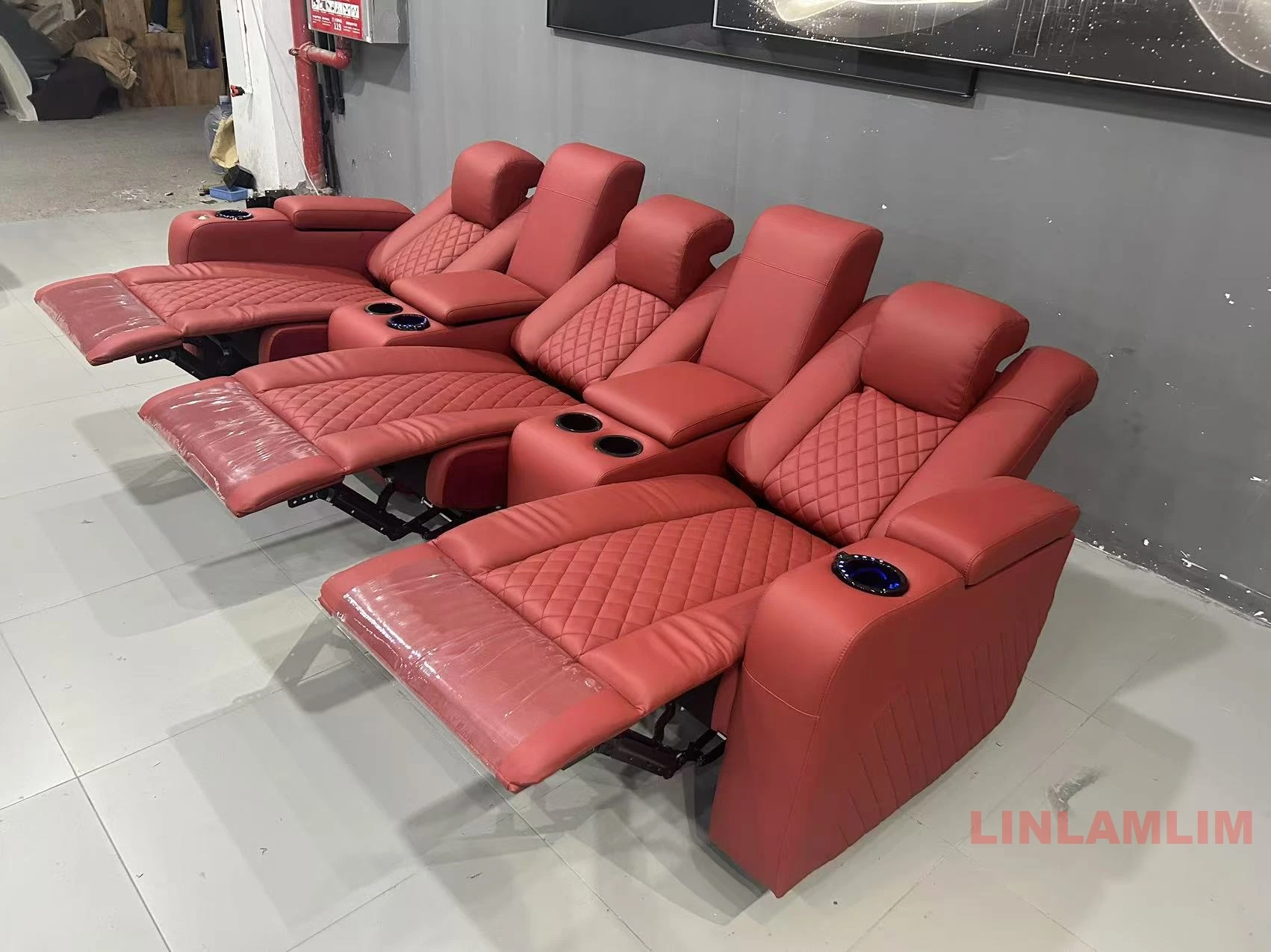 Linlamlim Luxury 3-Seat Reclin - Home Cinema Furniture review and price