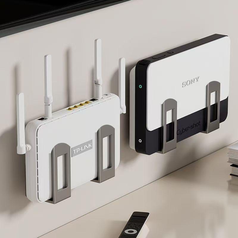 2Pcs Wall-Mounted Router Stora - Home Cinema Furniture review and price