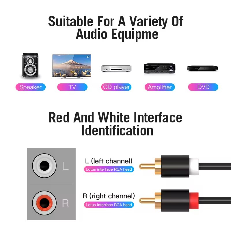 Dual RCA Cable HIFI Stereo 2 R - Home Cinema Dvd review and price