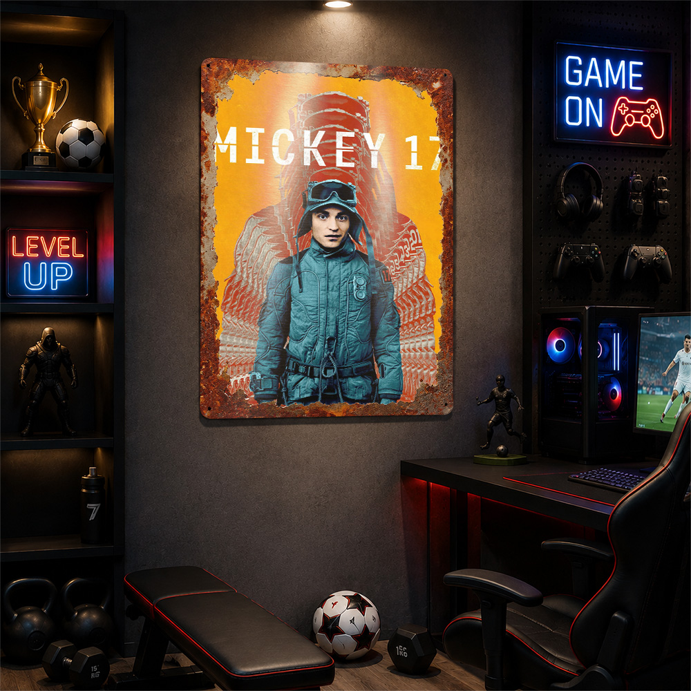 Mickey 17 Movie Metal Poster C - Home Cinema Films review and price