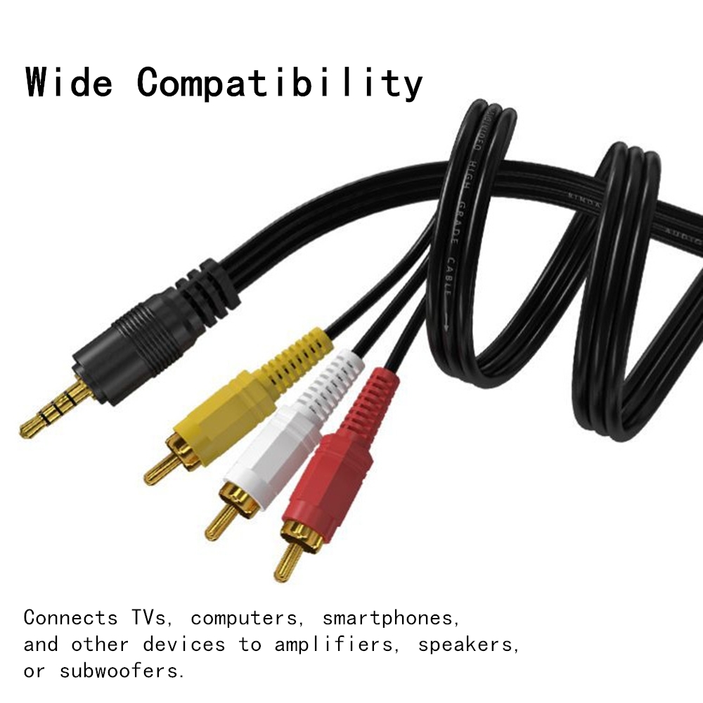 3.5mm to 3 RCA Audio Video Cab - Genius Home Cinema review and price