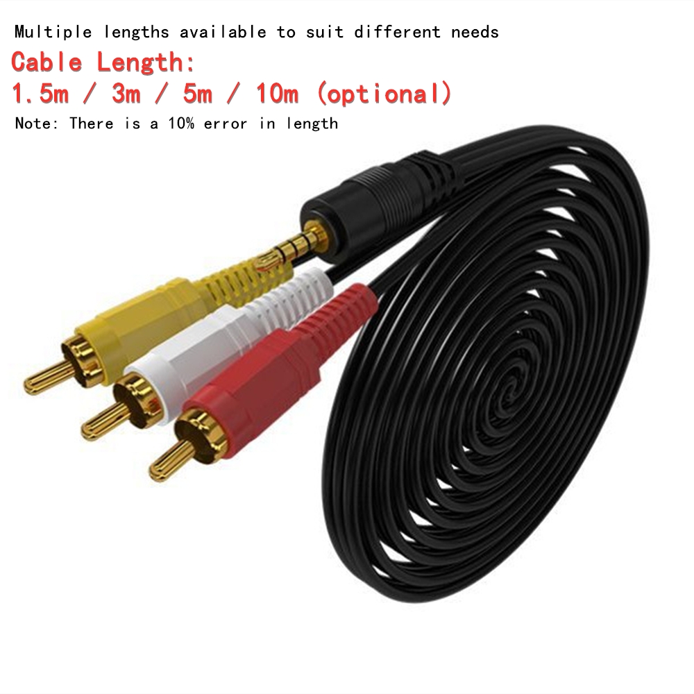 3.5mm to 3 RCA Audio Video Cab - Genius Home Cinema review and price