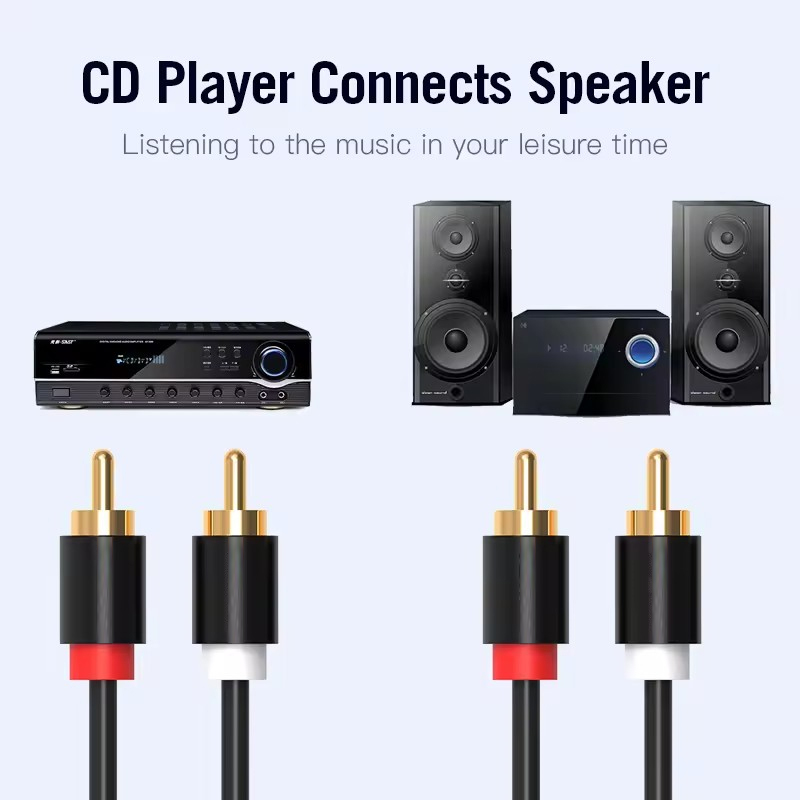 HIFI Stereo RCA Cable 2RCA to  - Home Cinema Dvd review and price