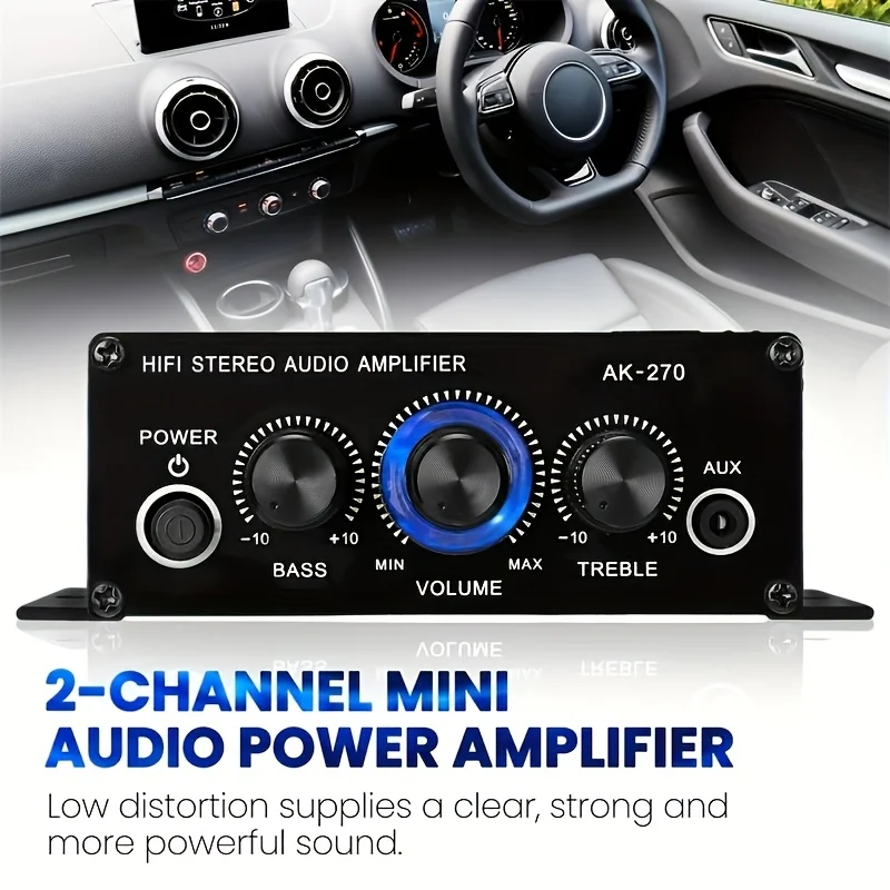 AK-270 400W Mini Power Amplifi - Genius Home Cinema review and price