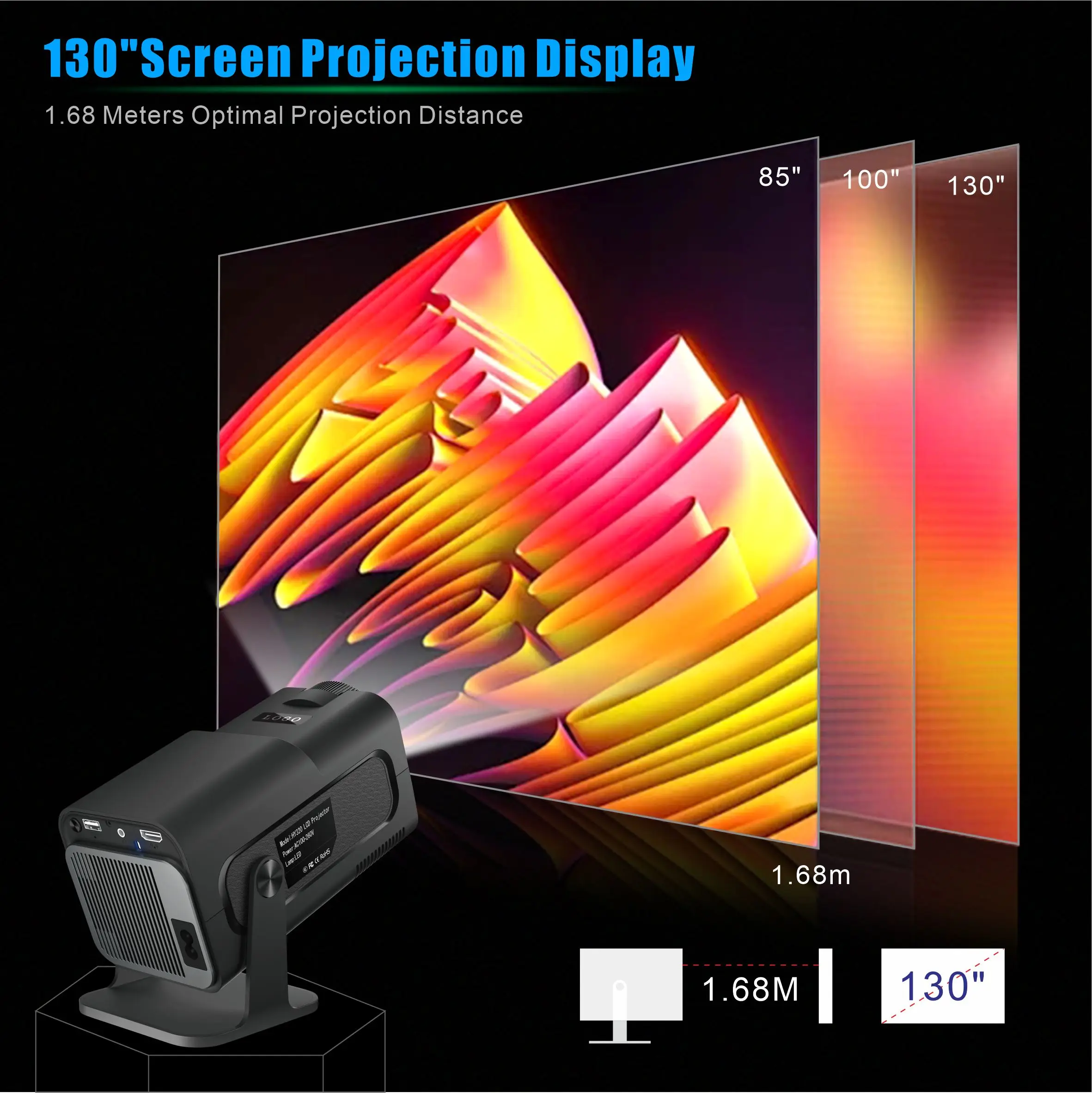 Salange HY320 Mini Projector 7 - Home Cinema Projector Xiaomi review and price