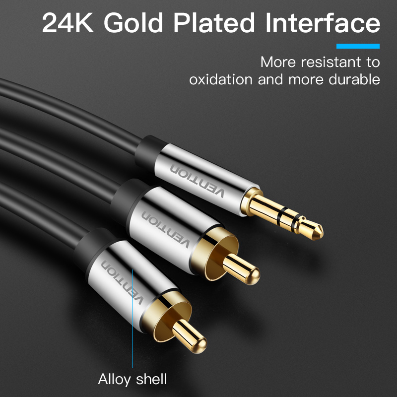 Vention RCA Cable 3.5 to 2rca  - Genius Home Cinema review and price